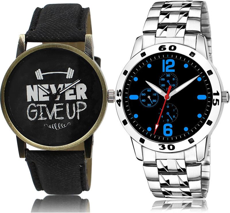 Analog Watch - For Men New Heart 2 Watch Combo For Boys And Men - BL46.27-(68-S-19)