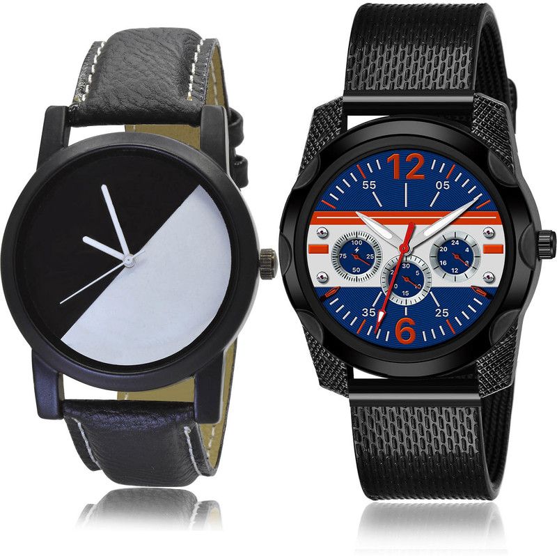 Analog Watch - For Men New Unique 2 Watch Combo For Boys And Men - B32-(18-S-10)