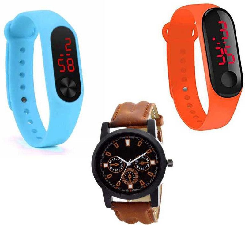 Stylish Professional Analog-Digital Watch - For Men Digital And Analogue Combo
