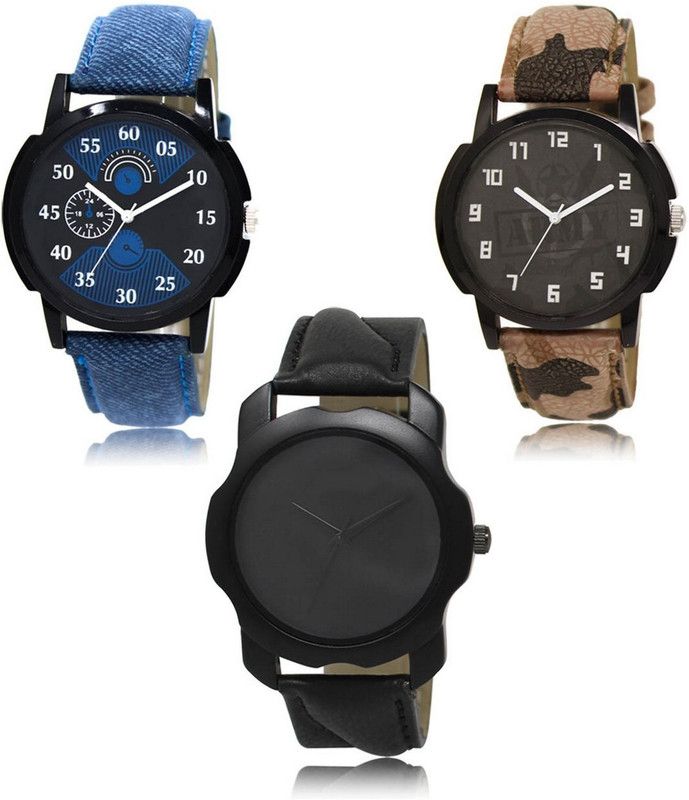 New latest Designer Combo of 3 Analog Watch - For Men LR-02-03-22
