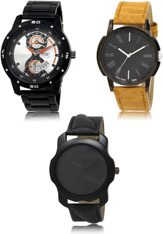 New latest Designer Combo of 3 Analog Watch - For Men 107-19-22