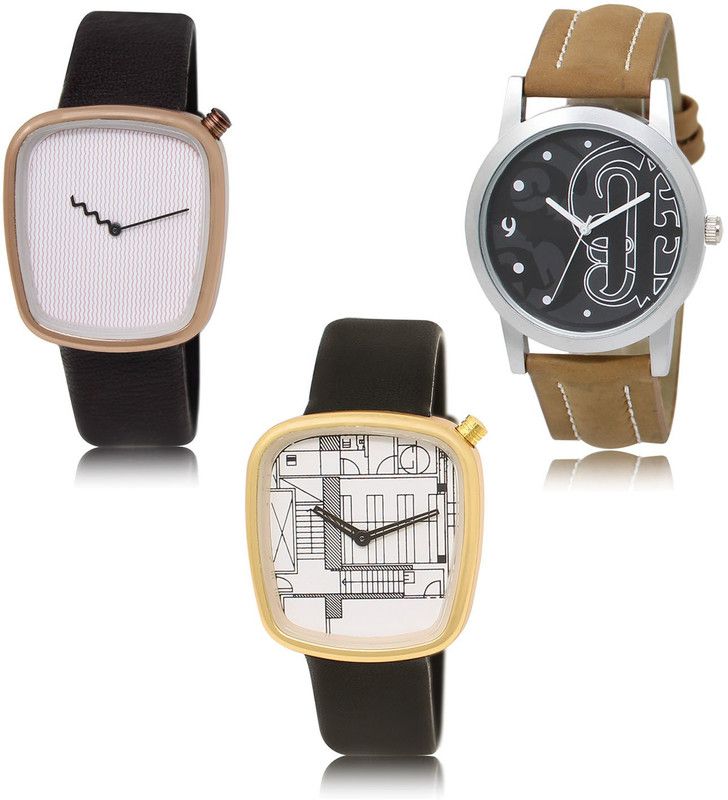 New latest Designer Combo of 3 Analog Watch - For Men LR41-LR14-LR42