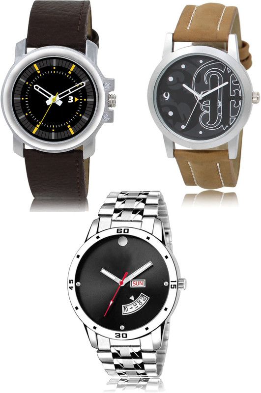 New latest Designer Combo of 3 Analog Watch - For Men 44-14-104