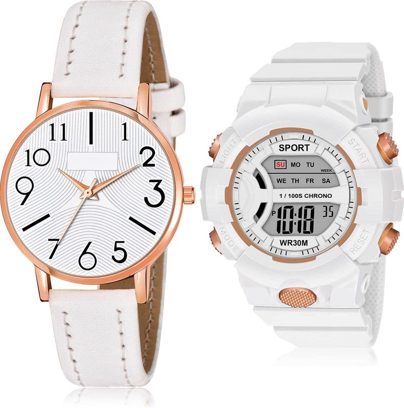 Analog-Digital Watch - For Girls 2 Watch Combo For Women And Girls - GW55-DG37