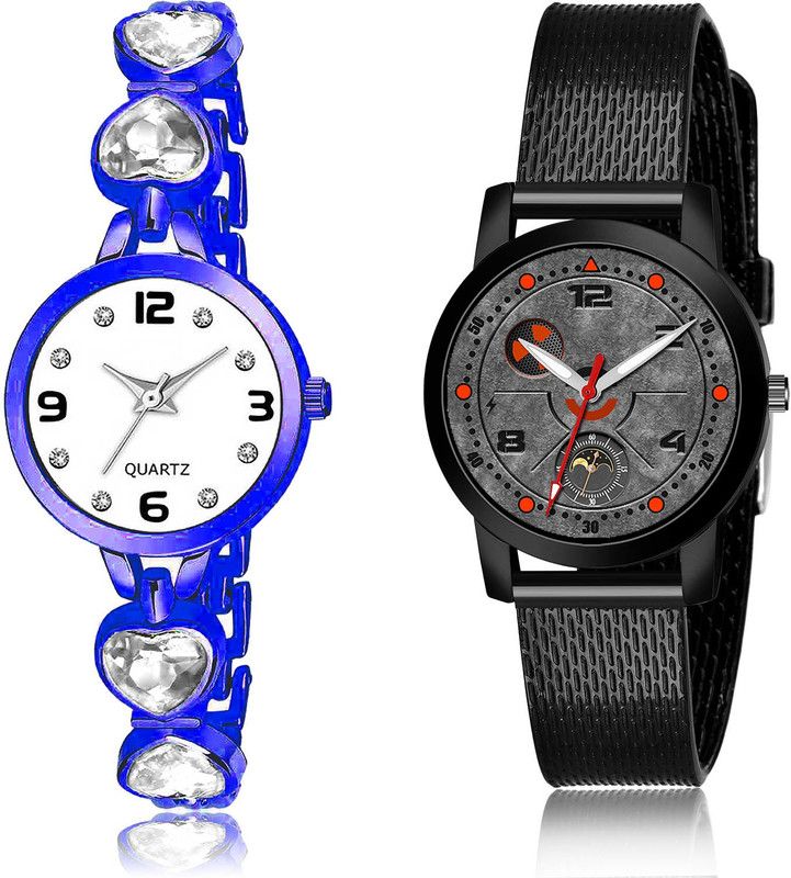 Analog Watch - For Girls New Chronograph 2 Watch Combo For Women And Girls - G658-(13-L-10)
