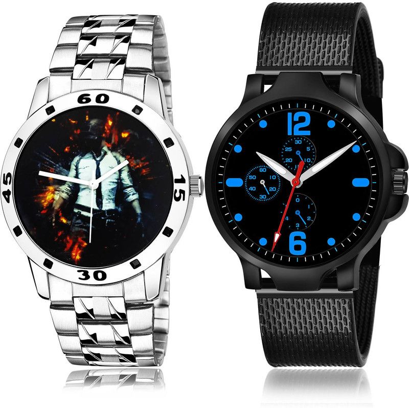 Analog Watch - For Men Best Party Wedding 2 Watch Combo For Boys And Men - B556-(68-S-10)