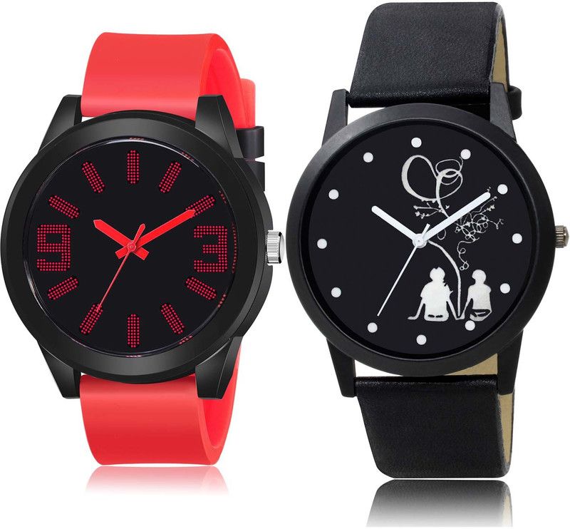 Analog Watch - For Men Best Italian Designer Sports And Couple Love Chain Combo Watch For Boys And Men - BM103-BO46