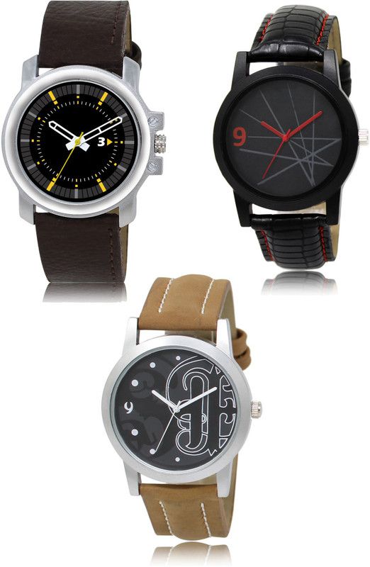 New latest Designer Combo of 3 Analog Watch - For Men 44-08-14