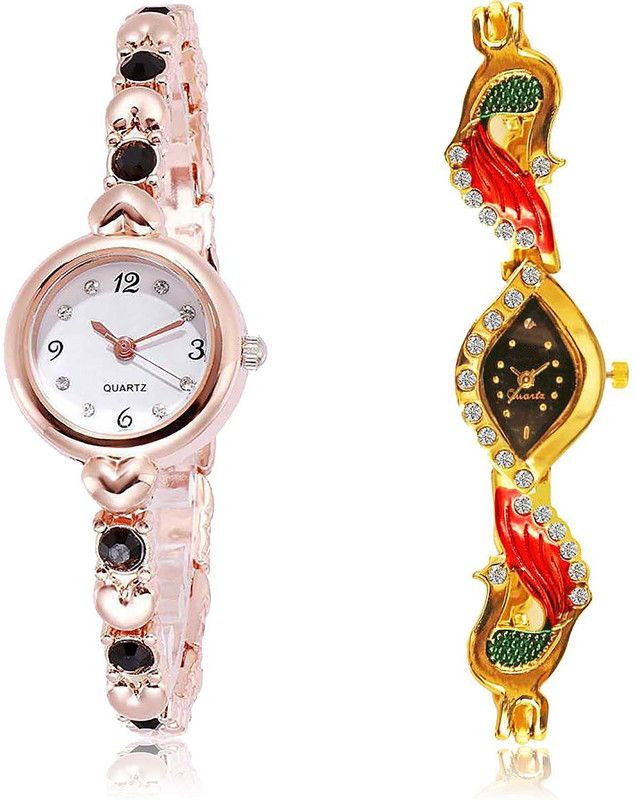 Analog Watch - For Women New High Quality Stone And Peacock Combo Watch For Girls And Women - G455-G117