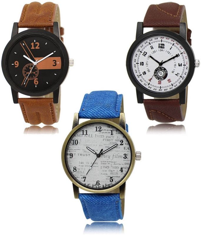 New latest Designer Combo of 3 Analog Watch - For Men LR-01-11-28