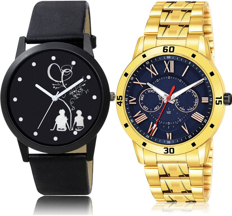 Analog Watch - For Men Classical Gift 2 Watch Combo For Boys And Men - BO46-(62-S-21)