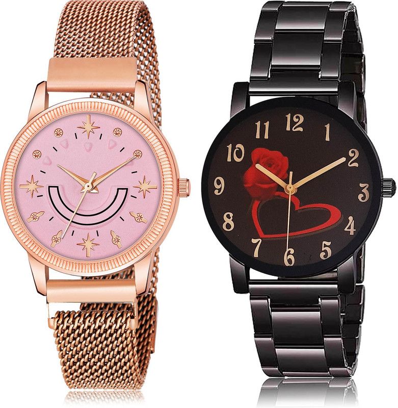 Analog Watch - For Women Modern Heart 2 Watch Combo For Women And Girls - GW72-GCPL21