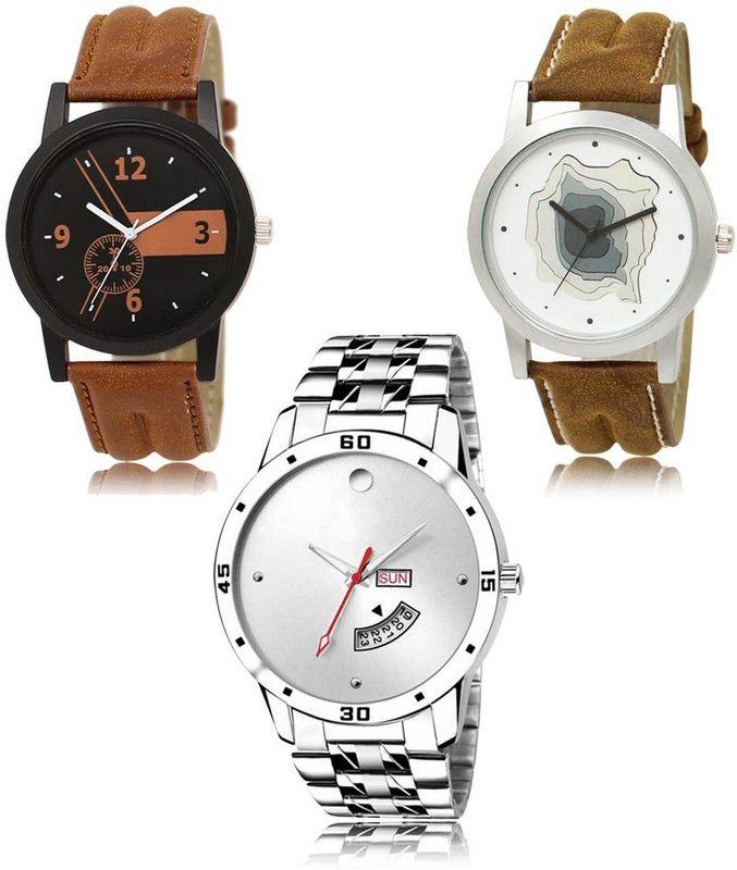 New latest Designer Combo of 3 Analog Watch - For Men LR-01-09-103