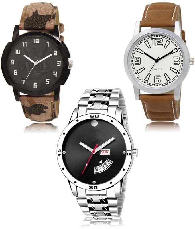 New latest Designer Combo of 3 Analog Watch - For Men LR-03-15-104