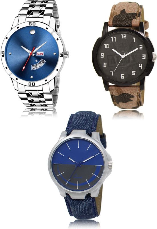 New latest Designer Combo of 3 Analog Watch - For Men 105-03-24