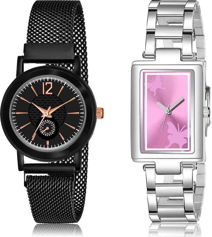 Analog Watch - For Women Contemporary Love 2 Watch Combo For Women And Girls - GW36-GM213