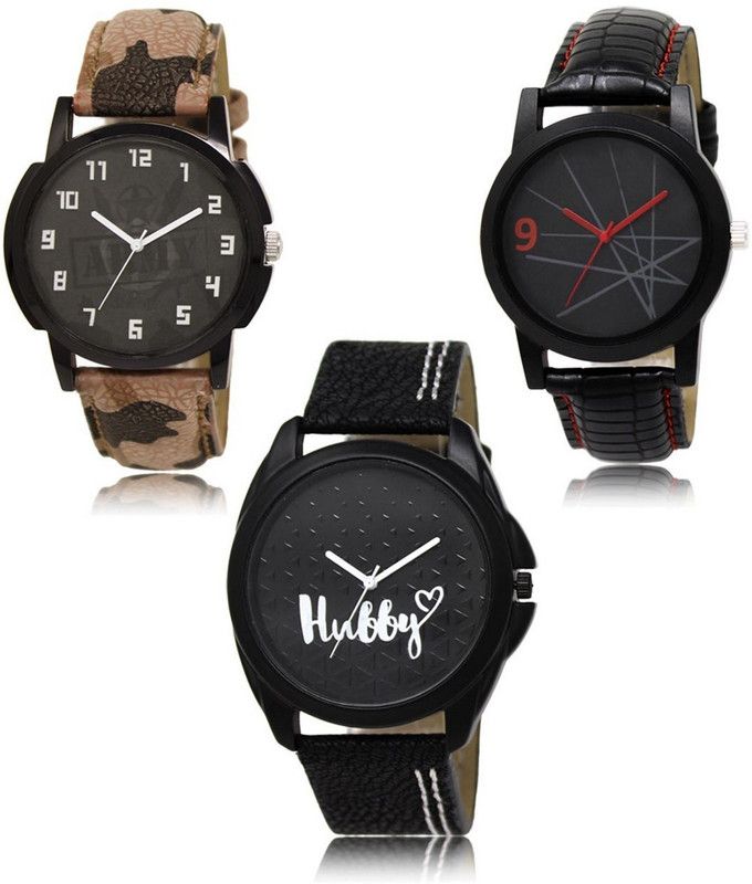 New latest Designer Combo of 3 Analog Watch - For Men LR-03-08-31