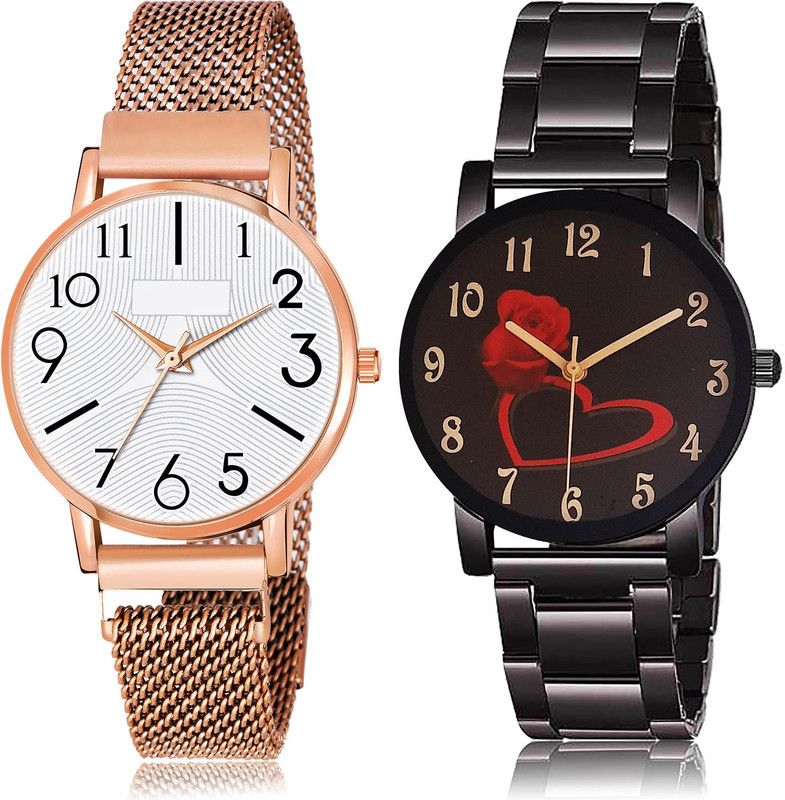 Analog Watch - For Women Brand New Luxury 2 Watch Combo For Women And Girls - GW60-GCPL21