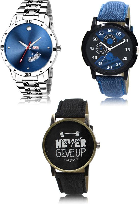 New latest Designer Combo of 3 Analog Watch - For Men 105-02-27