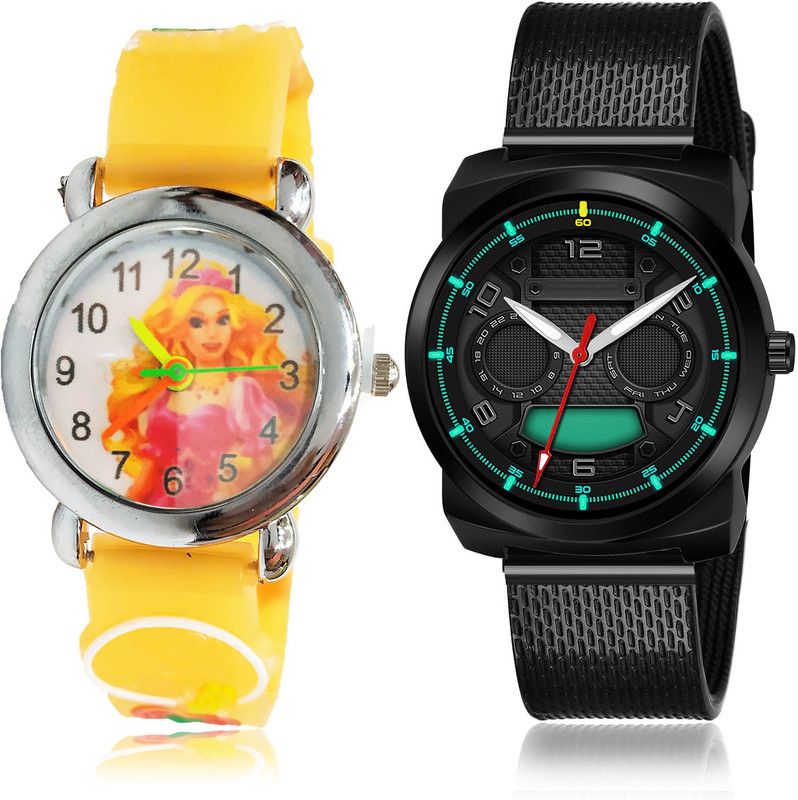 Analog Watch - For Boys Brand New Designer 2 Watch Combo For Boys And Men - BK23-(57-S-10)