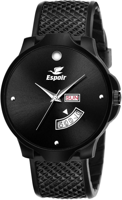 All Black Mesh Strap DAY AND DATE FUNCTIONING Hybrid Smartwatch Watch - For Men TRM001