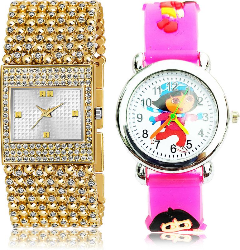 Analog Watch - For Girls Wrist 2 Watch Combo For Women And Girls - GL288-GC197