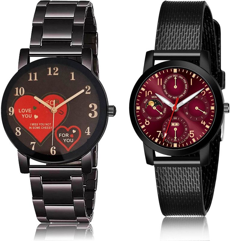 Analog Watch - For Women Latest Fashionable 2 Watch Combo For Women And Girls - GCPL8-(12-L-10)