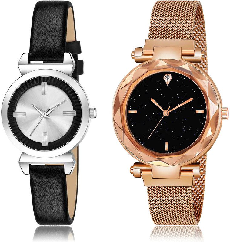 Analog Watch - For Girls Latest Chronograph 2 Watch Combo For Women And Girls - GW22-GC5
