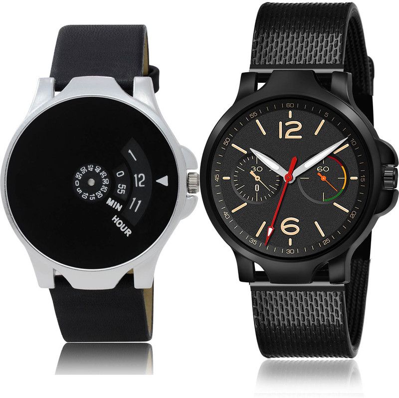 Analog Watch - For Men Best Rich 2 Watch Combo For Boys And Men - BO52-(64-S-10)