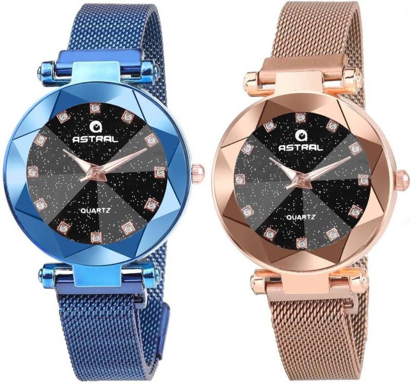 Analog Watch - For Girls BLUEROSEGOLD01