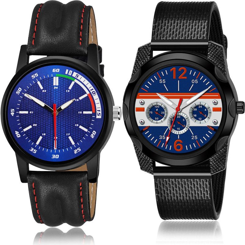 Analog Watch - For Men New Quartz 2 Watch Combo For Boys And Men - BRA22-(18-S-10)