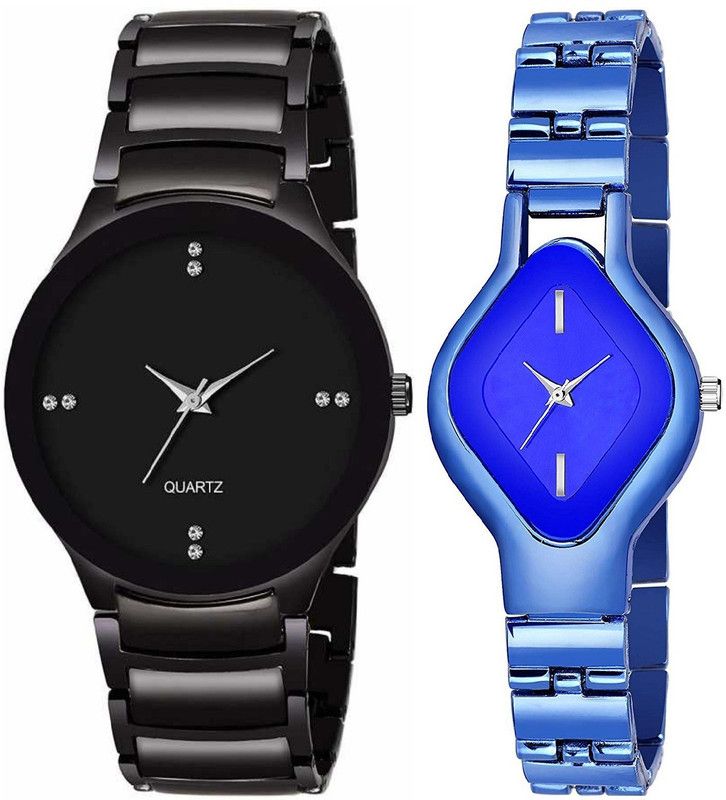 Analog Watch - For Men & Women JK-4232|New Pack of 2 Couple Combo Professional Sleek Look