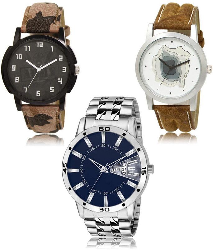 New latest Designer Combo of 3 Analog Watch - For Men LR03-LR09-LR102