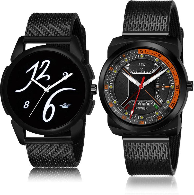 Analog Watch - For Men Treading Model 2 Watch Combo For Boys And Men - BL46.61-(56-S-10)