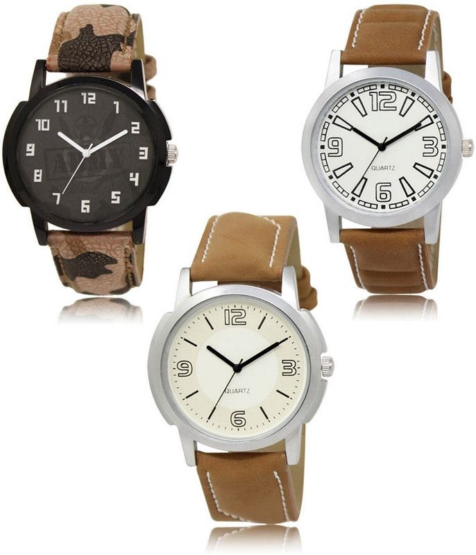 New latest Designer Combo of 3 Analog Watch - For Men LR-03-15-16