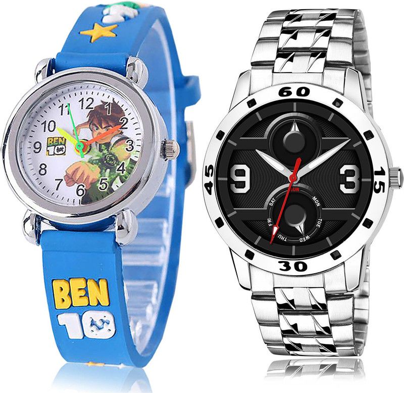 Analog Watch - For Boys Brand New Traditional 2 Watch Combo For Boys And Men - BK6-(28-S-19)