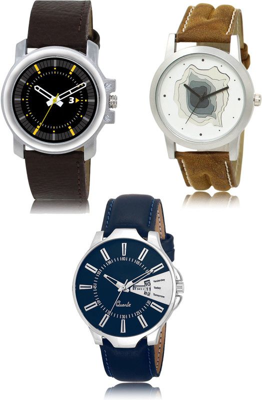 New latest Designer Combo of 3 Analog Watch - For Men 44-09-23