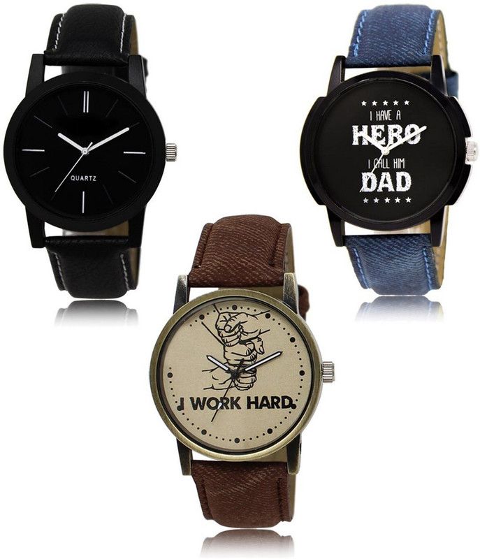 New latest Designer Combo of 3 Analog Watch - For Men LR-05-07-29