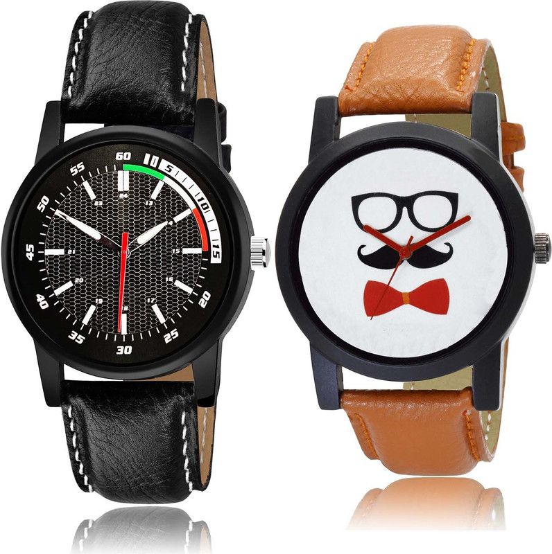 combo watch Analog Watch - For Boys New Royal Sports And Beard Style 2 Watch Combo For Boys And Men - BRA14-B53