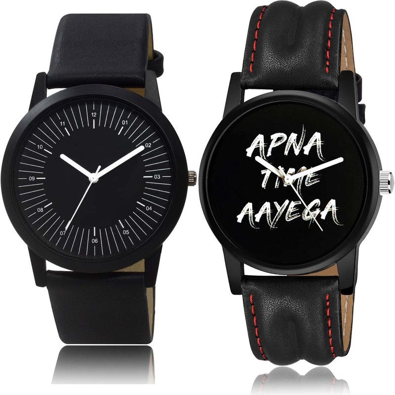 combo watch Analog Watch - For Men Modern Fancy Apna Time Aayega Combo Watch For Boys And Men - BO47-B403