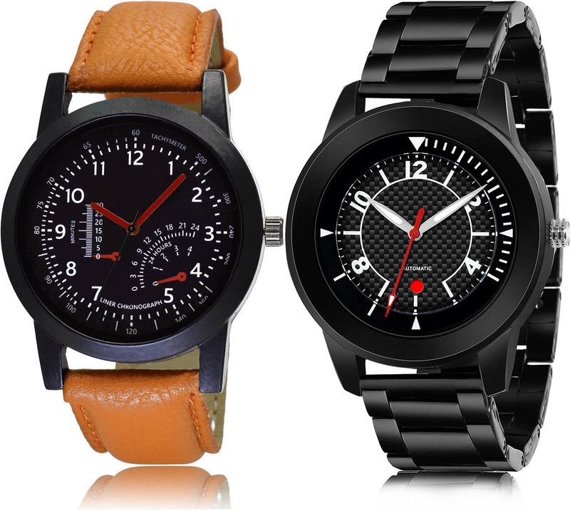 Analog Watch - For Men Best Technology 2 Watch Combo For Boys And Men - B29-(66-S-20)