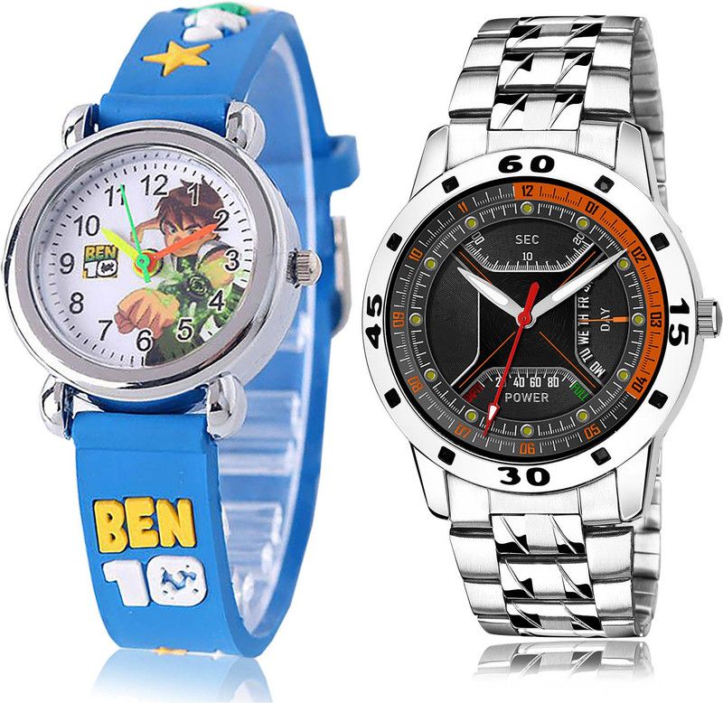 Analog Watch - For Boys Contemporary Quartz 2 Watch Combo For Boys And Men - BK6-(56-S-19)