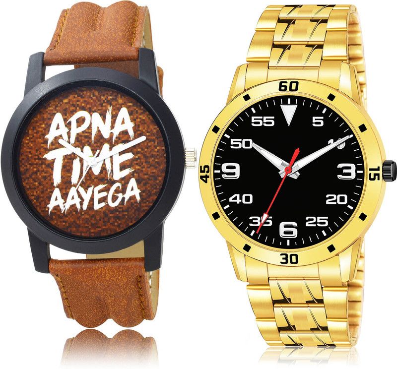 Analog Watch - For Men New Luxury 2 Watch Combo For Boys And Men - BO40-(75-S-21)