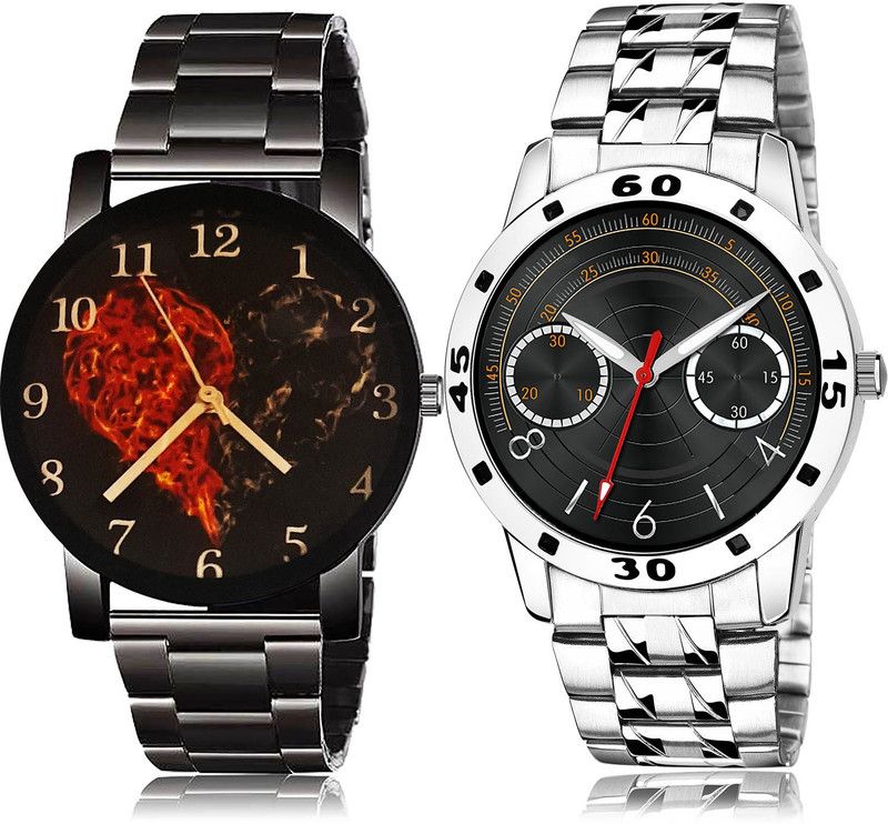 Analog Watch - For Men Modern Italian Designer 2 Watch Combo For Boys And Men - BCPL5-(67-S-19)