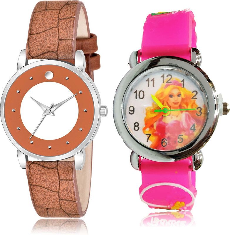 combo watch Analog Watch - For Girls Brand New Stylish Doll Kids 2 Watch Combo For Girls And Women - GM339-GC39