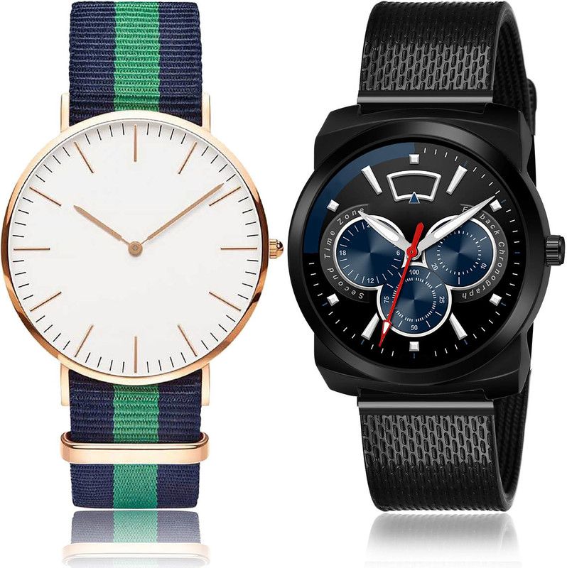 Analog Watch - For Men New Collegian 2 Watch Combo For Boys And Men - BC4-(61-S-10)