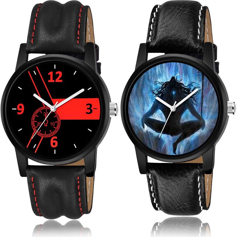 combo watch Analog Watch - For Men & Women Modern Royal Mahadev Watch - B680-B24 (Combo Of 2 )