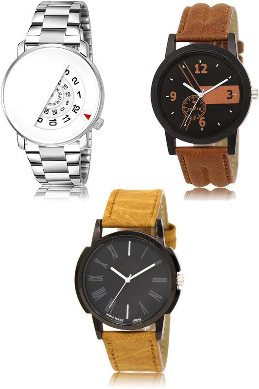New latest Designer Combo of 3 Analog Watch - For Men LR106-LR01-LR19
