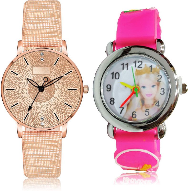 combo watch Analog Watch - For Women Latest Wrist Doll Kids 2 Watch Combo - GM317-GC41