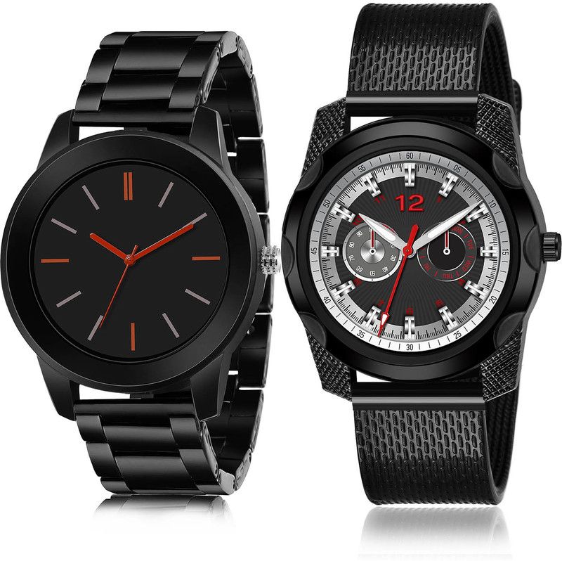 Analog Watch - For Men Brand New Designer 2 Watch Combo For Boys And Men - B978-(26-S-10)
